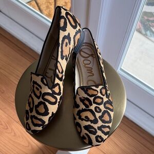 Sam Edelman Jordy loafers size 6 NWOT leopard/cheetah print